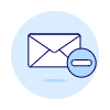 Email Remove Illustration from UX Duotone Set