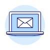 Email Laptop Illustration from UX Duotone Set
