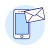 Email Phone Illustration from UX Duotone Set