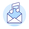 Music Mail Illustration from UX Duotone Set