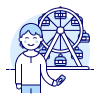 Amusement Parks 1 Illustration from UX Duotone Set