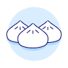 Dumpling Illustration from UX Duotone Set