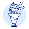 Single Scoop Cup Illustration from UX Duotone Set