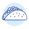 Taco Illustration from UX Duotone Set