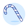 Candy Cane Illustration from UX Duotone Set