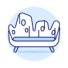 Wooden Sofa Illustration from UX Duotone Set