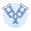Crutches illustration - Free transparent PNG, SVG. No sign up needed.