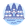 Angkor Wat Illustration from UX Duotone Set