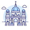 Berlin Cathedral Illustration from UX Duotone Set