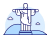 Christ The Redeemer Illustration from UX Duotone Set