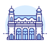Ellis Island Illustration from UX Duotone Set