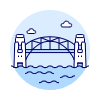 Harbor Bridge Illustration from UX Duotone Set
