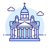 Helsinki Cathedral Illustration from UX Duotone Set
