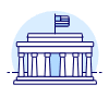 Lincoln Memorial Illustration from UX Duotone Set