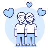 Gay In Love 4 illustration - Free transparent PNG, SVG. No sign up needed.