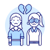 Lesbians Breakup 1 Illustration from UX Duotone Set