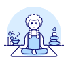 Meditation 1 4 Illustration from UX Duotone Set