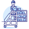 Package Worker 1 Illustration from UX Duotone Set