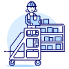 Package Worker 4 Illustration from UX Duotone Set