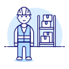Warehouse Worker 1 1 Illustration from UX Duotone Set
