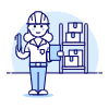 Warehouse Worker 1 2 Illustration from UX Duotone Set