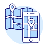 Gps Direction Illustration from UX Duotone Set