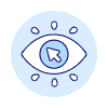 Click Revenue Eye Illustration from UX Duotone Set | Free Download as SVG Vector and Transparent PNG | Streamline illustrations