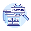 SEO Keyword Browsers Illustration from UX Duotone Set