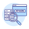 SEO Keyword Database Illustration from UX Duotone Set