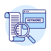 SEO Keyword List Illustration from UX Duotone Set