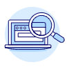 SEO Laptop Illustration from UX Duotone Set