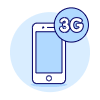 3 G Signal Illustration from UX Duotone Set | Free Download as SVG Vector and Transparent PNG | Streamline illustrations