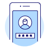 Phone User Security 1 Illustration from UX Duotone Set