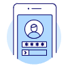 Phone User Security 2 Illustration from UX Duotone Set