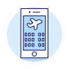 Flight Booking App 1 illustration - Free transparent PNG, SVG. No sign up needed.