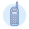 Old Mobile Phone Illustration from UX Duotone Set