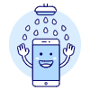 Waterproof Phone Illustration from UX Duotone Set
