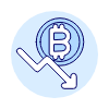 Bitcoin Decreasing Illustration from UX Duotone Set