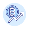 Bitcoin Increasing Illustration from UX Duotone Set