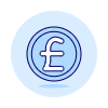 Pound Illustration from UX Duotone Set