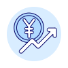 Yen Yuan Increasing Illustration from UX Duotone Set