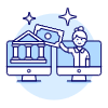 Banking App 3 4 Illustration from UX Duotone Set