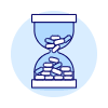 Hourglass Coins illustration - Free transparent PNG, SVG. No sign up needed.