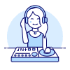 Dj Mix 4 Illustration from UX Duotone Set