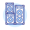 Speakers 2 Illustration from UX Duotone Set