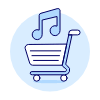 Music Cart Illustration from UX Duotone Set