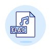 Format File Flac Illustration from UX Duotone Set