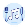 Diner Playlist Illustration from UX Duotone Set