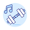 Gym Playlist Illustration from UX Duotone Set