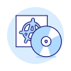 Rock Vinyl Illustration from UX Duotone Set